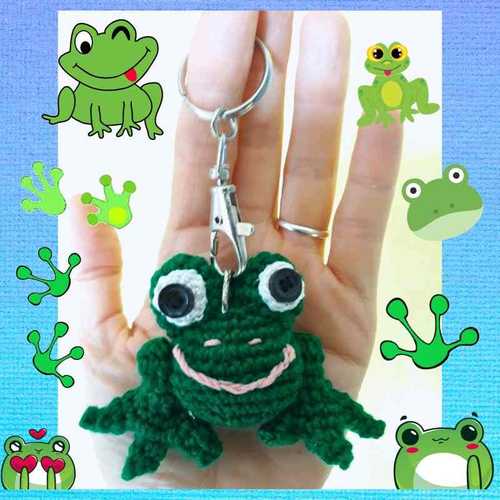 Mini grenouille porte-clefs